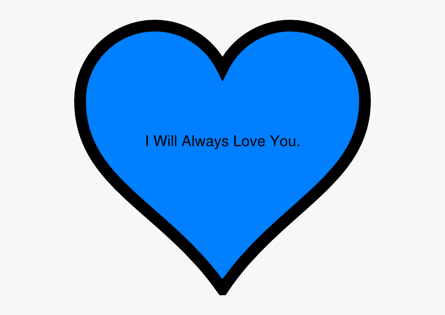 Red Heart Black Outline, Transparent Clipart