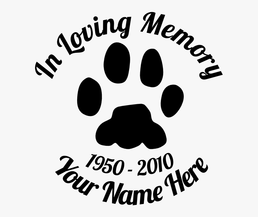 Pet Memorial Wall Vinyl , Free Transparent Clipart - ClipartKey