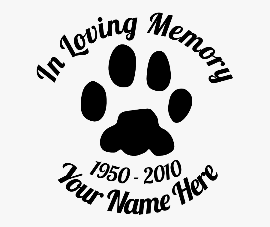 Pet Memorial Wall Vinyl, Transparent Clipart