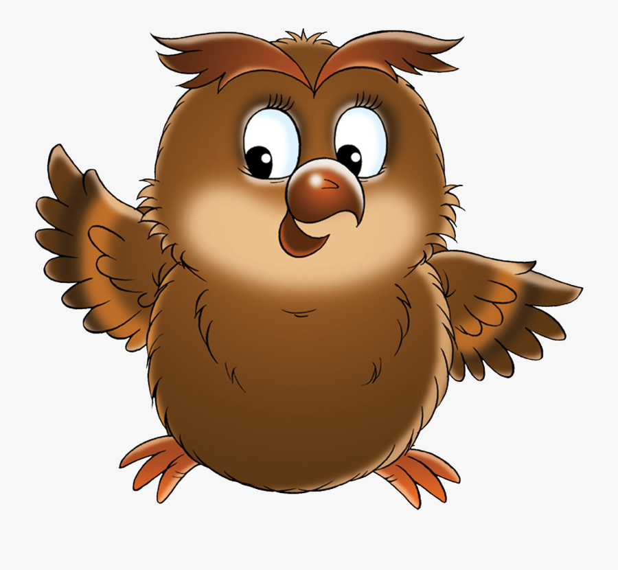 Transparent Cute Owl Family Clipart - Cartoon Brown Bird, Transparent Clipart