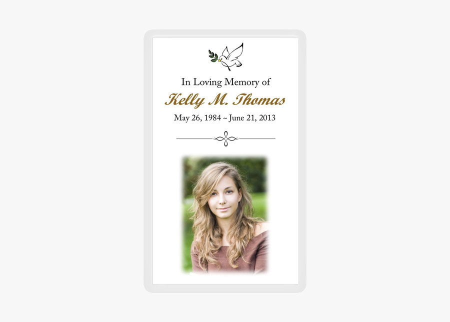 Loving Memory Memorial Cards, Transparent Clipart