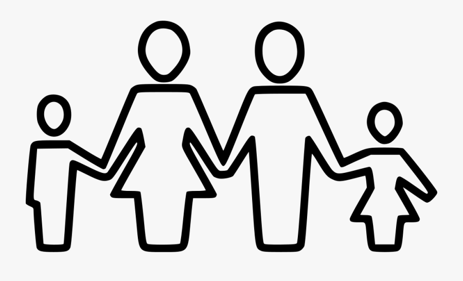 Parents Kids Persons Holdinghands, Transparent Clipart