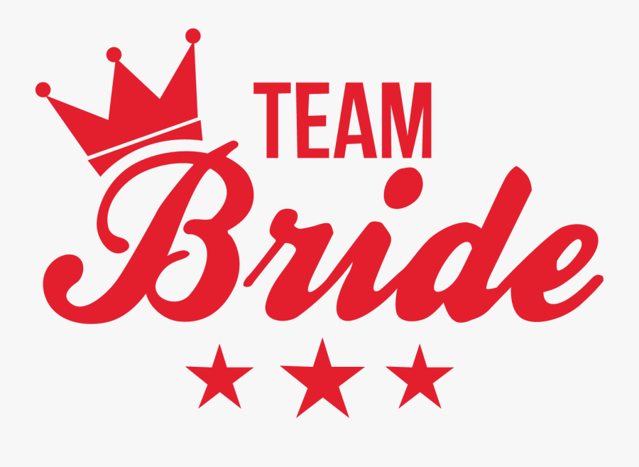 Bride To Be Red Logo, Transparent Clipart