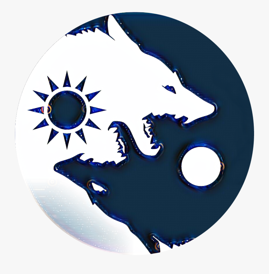 Yin Yang Wolf Symbol, Transparent Clipart