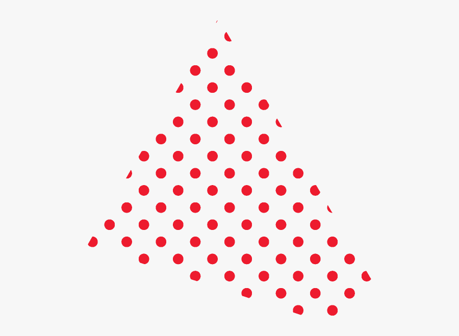 Transparent Polka Dot Triangle Banner Clipart - Rainbow Polka Dots Background, Transparent Clipart
