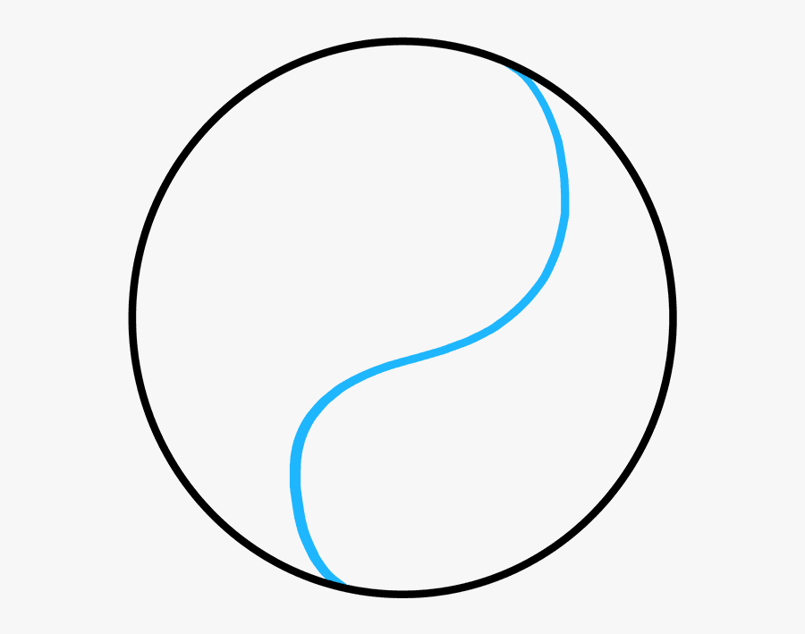 How To Draw Yin Yang Symbol - Partenaire Bleu Ciel Edf 2011, Transparent Clipart