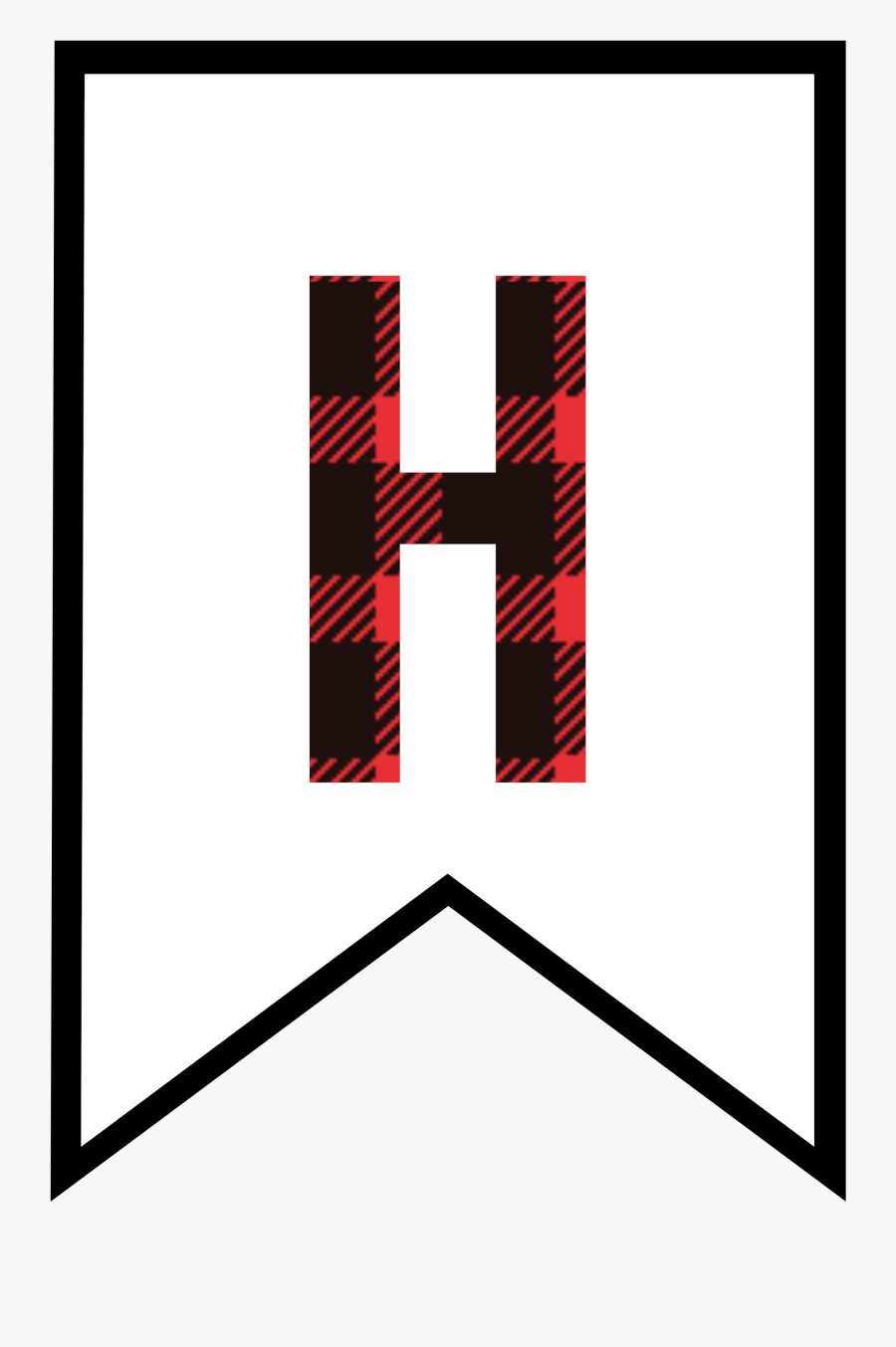 Clip Library Stock Buffalo Plaid Free Printable - Free Printable Buffalo Plaid Letters, Transparent Clipart