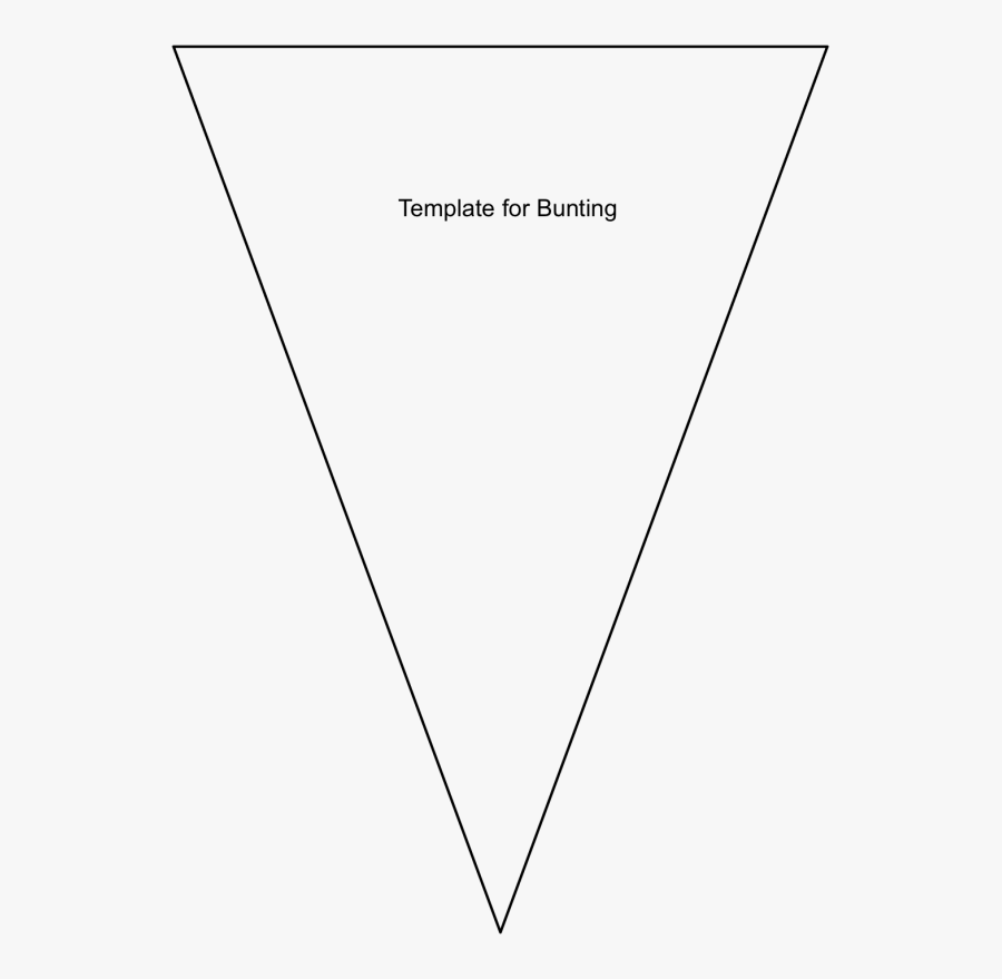 Pennant Clipart Flag - Bunting Flag Template Png, Transparent Clipart