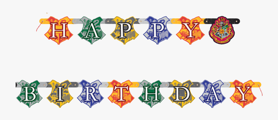Happy Birthday Banner Background Png - Harry Potter Happy Birthday Banner Free Printable, Transparent Clipart