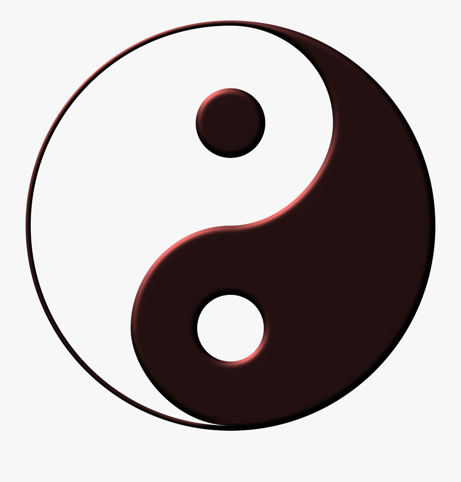 Yin-yang In Red Clip Arts, Transparent Clipart