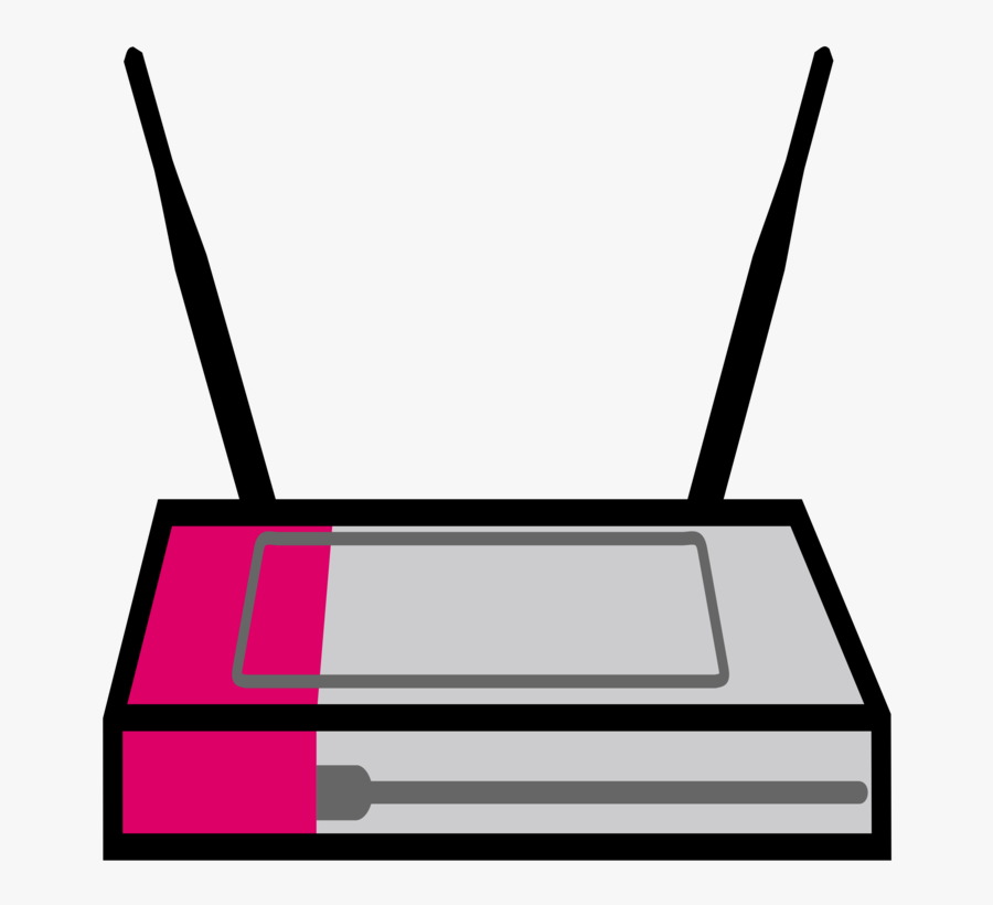 Wireless Router,line,technology - Router Clipart, Transparent Clipart