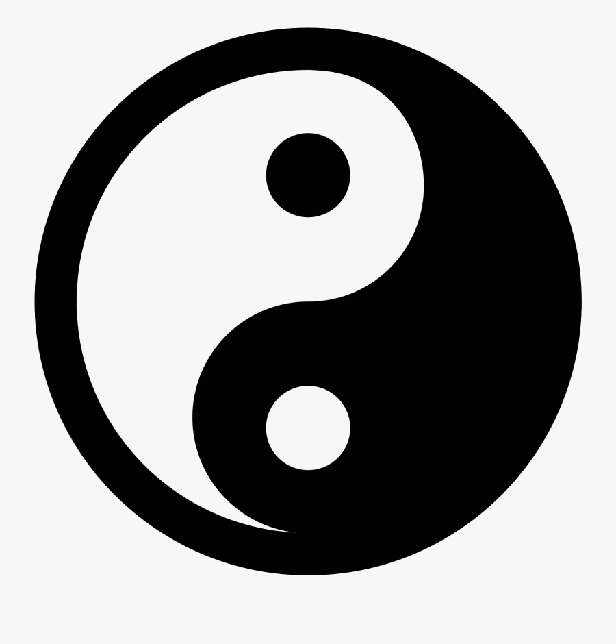 Go To Image - Yin Yang Icon Png, Transparent Clipart