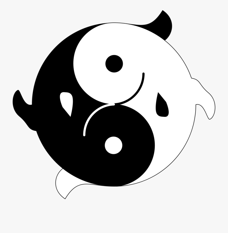 Yin Yang Vector - Yin Y Yang Peces, Transparent Clipart