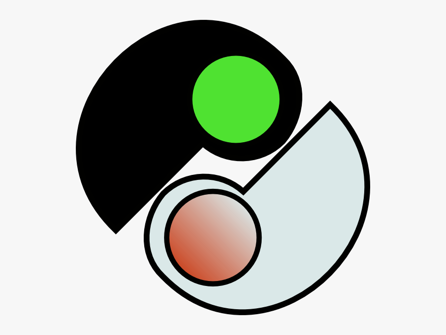 Free Vector One And Two Yin Yang Clip Art - Vector Graphics, Transparent Clipart