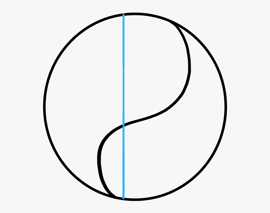 How To Draw Yin Yang Symbol - Horizon Observatory, Transparent Clipart