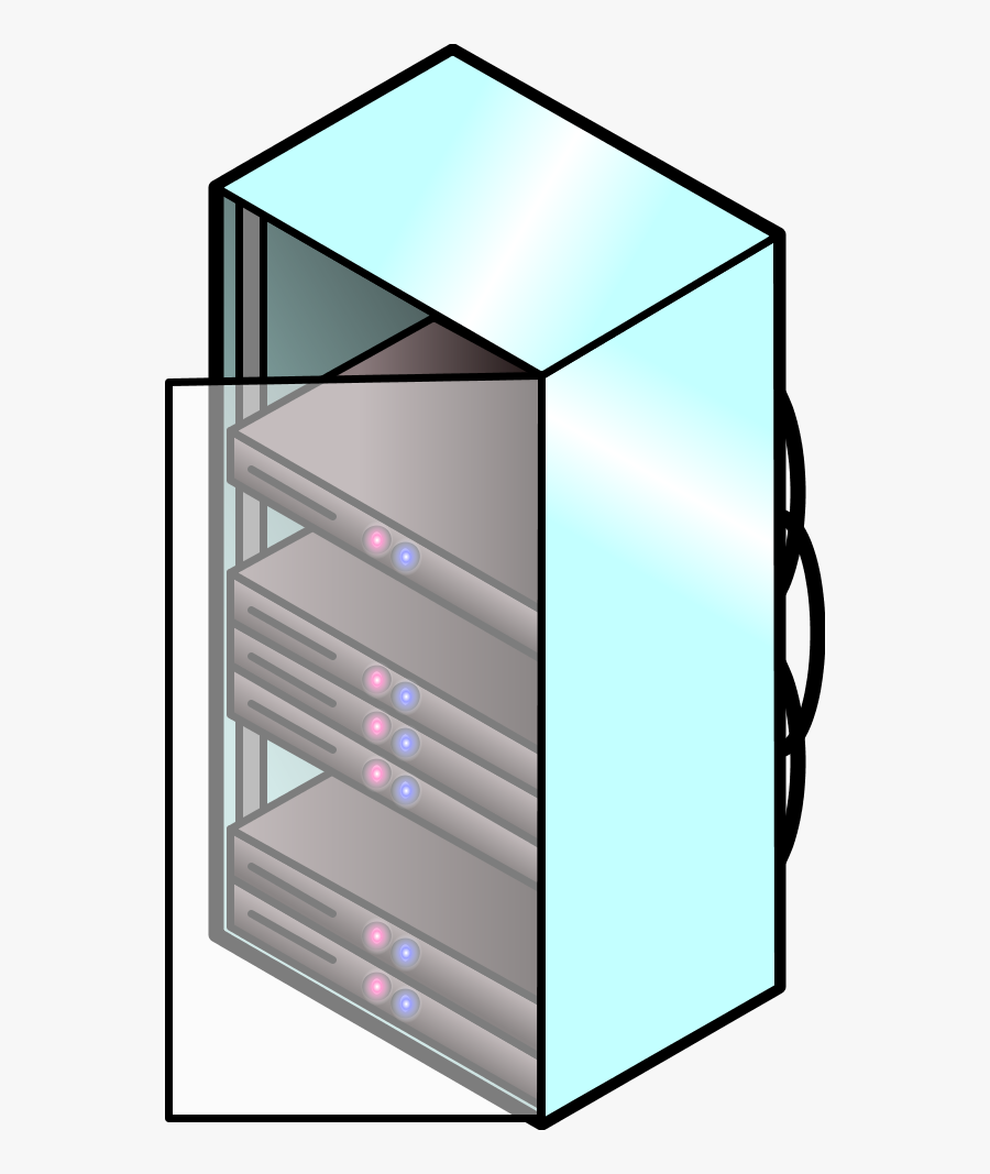 Vector Clip Art - Rack Of Computer Icon, Transparent Clipart