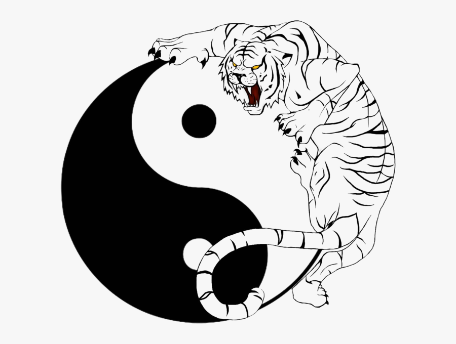 Yin Yang Tiger Tattoos, Transparent Clipart