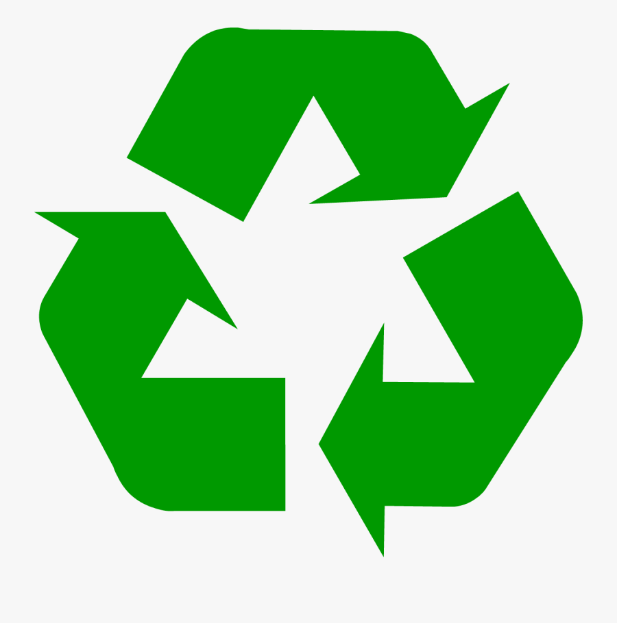 Dark Green Universal Recycling Symbol - Transparent Background Recyclable Logo, Transparent Clipart