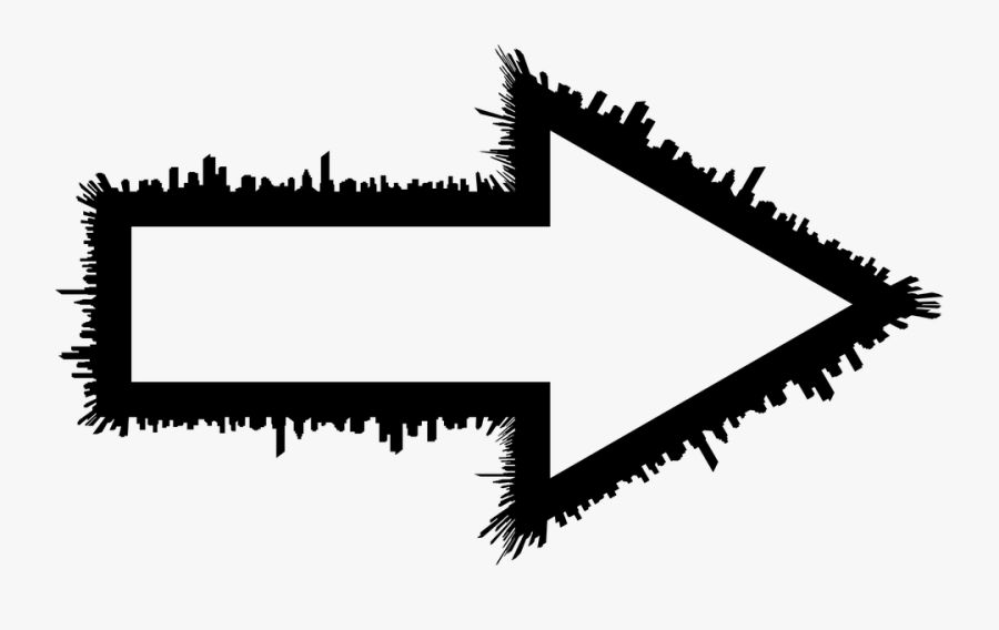Cityscape, Skyline, Arrow, Navigation, Buildings, Urban - Figuras Vetores E Setas, Transparent Clipart