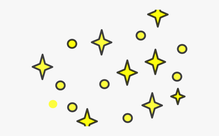 Transparent Falling Stars Clipart - Transparent Stars Clipart Black And White, Transparent Clipart