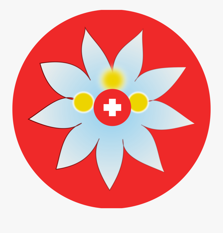 Swiss Flower Clip Art, Transparent Clipart
