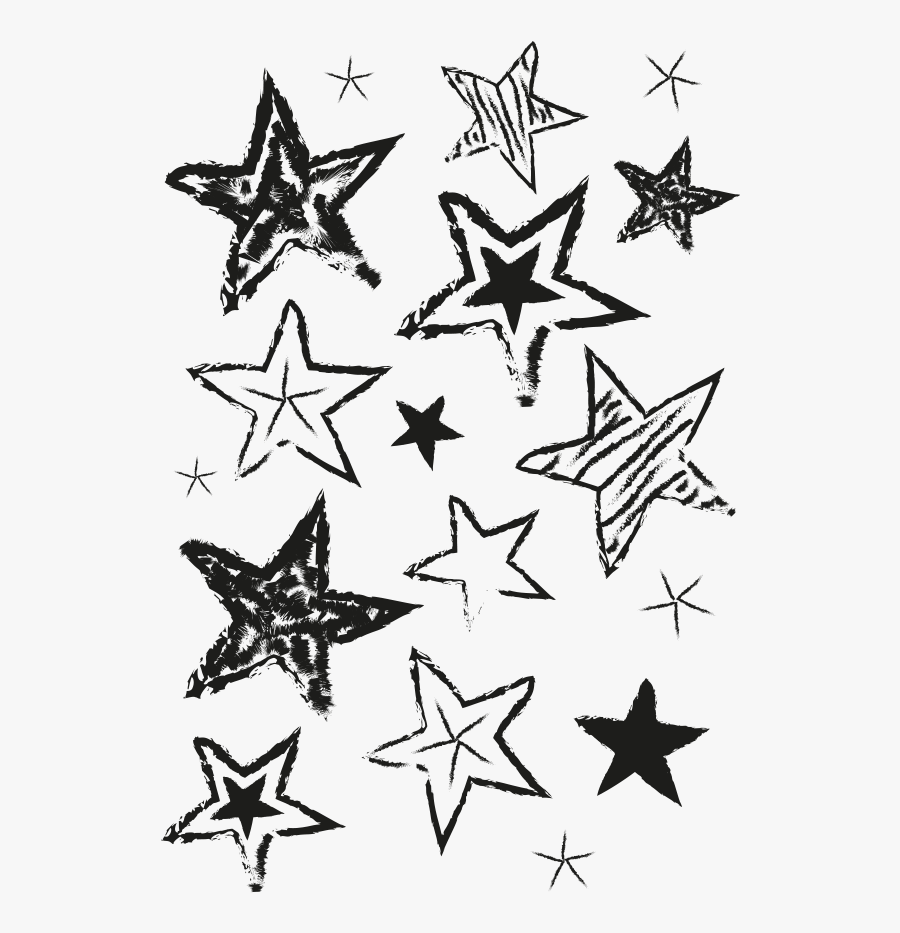 Clip Art Drawn Stars - Gold And Blue Stars, Transparent Clipart