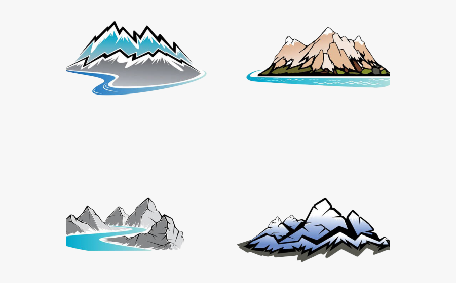 Majestic Mountains Symbol, Transparent Clipart