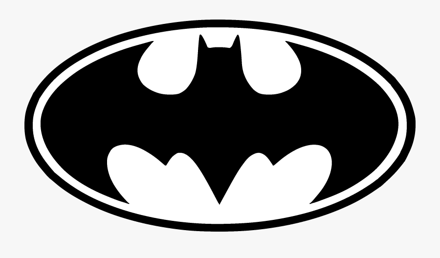 Batman Batgirl Clip Art Vector Graphics Portable Network - Batman Logo Clipart Black And White, Transparent Clipart