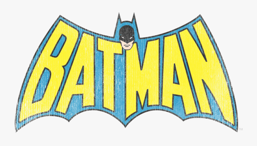 Dc Comics Classic Batman Logo Distressed Men"s Regular - Batman, Transparent Clipart