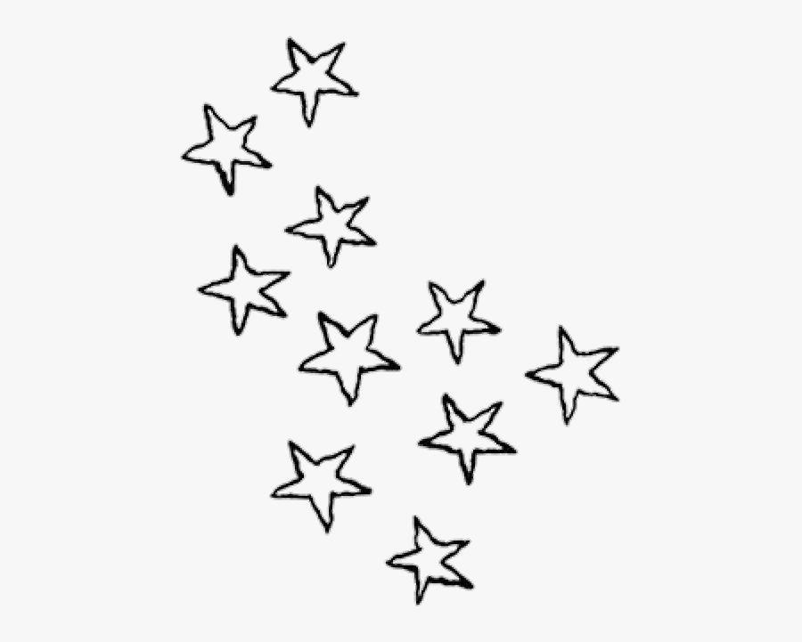 Stars Clipart Black And White , Png Download - Doodle Stars Png, Transparent Clipart