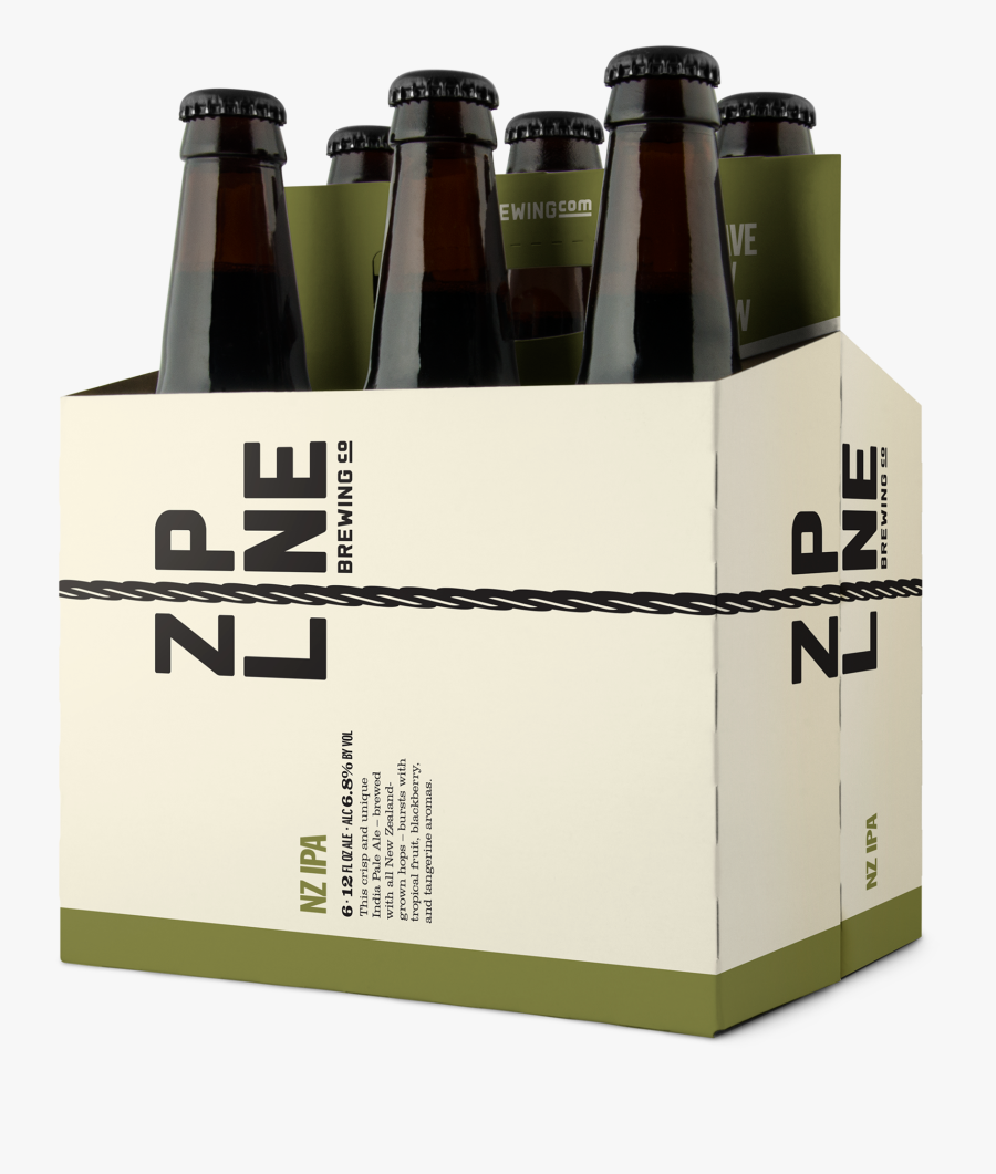 Transparent Zipline Clipart - Zipline Beer 6 Pack, Transparent Clipart
