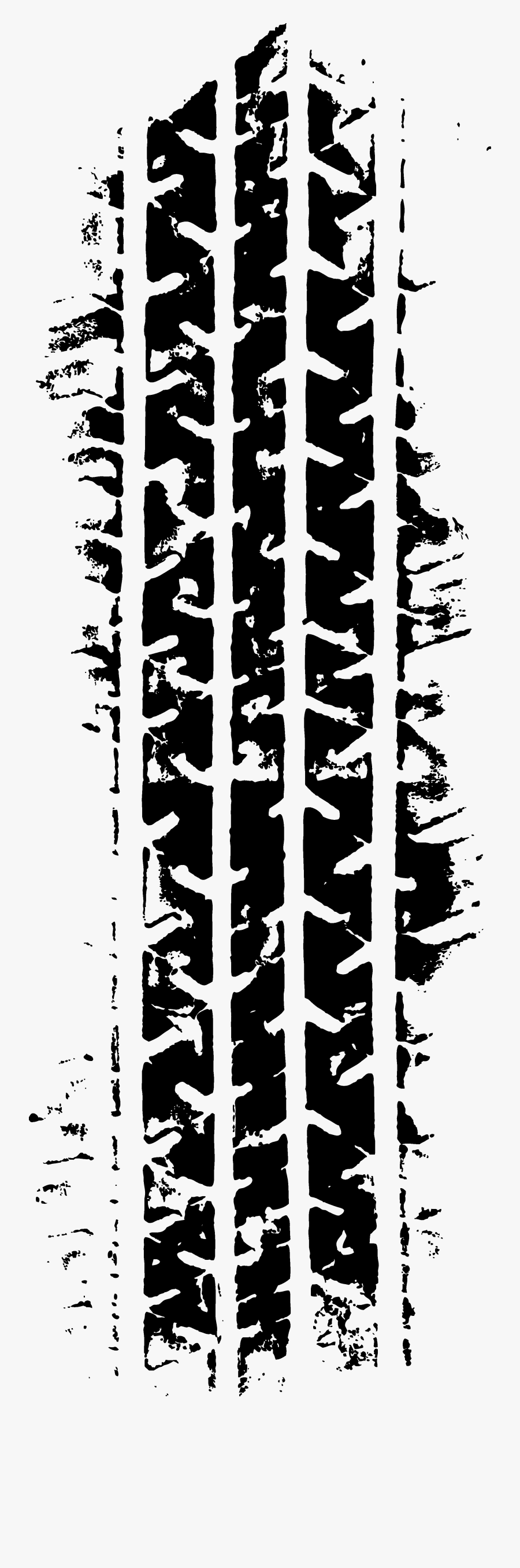 Tread Tire Car Mark Tracks Skid Clipart - Transparent Tire Tracks Png, Transparent Clipart