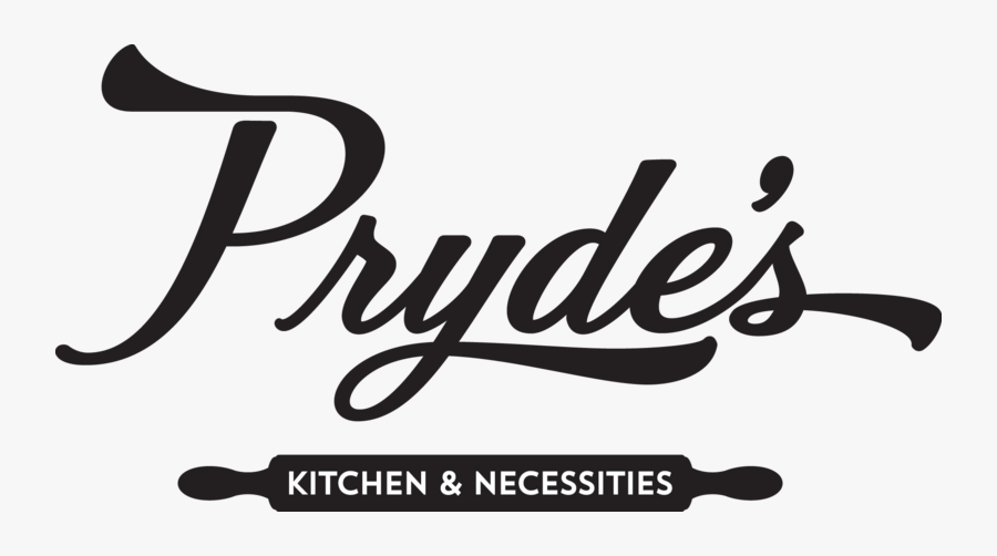 Pryde"s Kitchen & Necessities - Calligraphy, Transparent Clipart