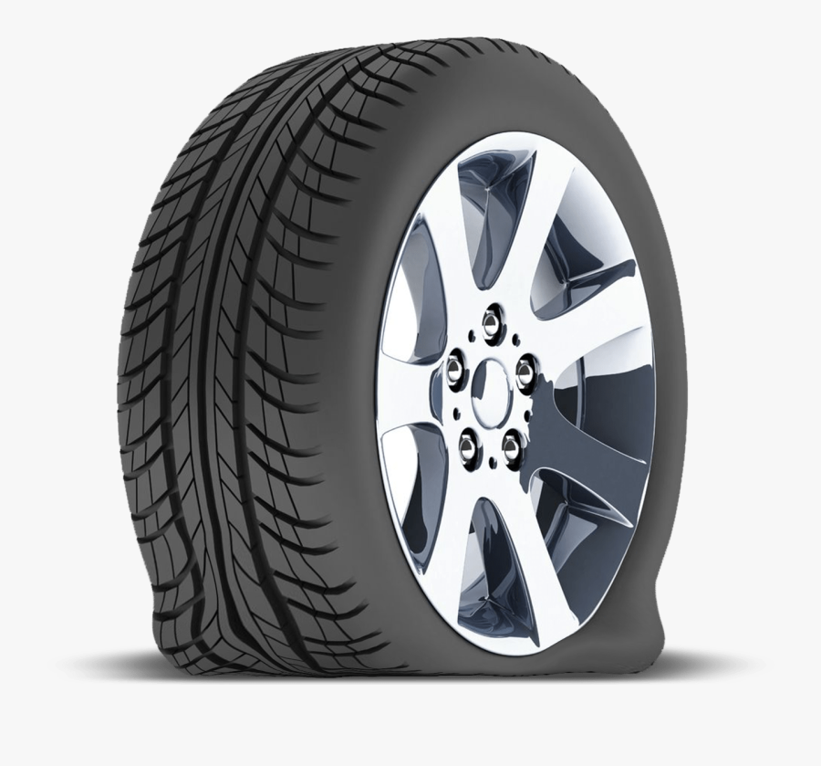 Flat Tyre Transparent Png - Flat Tire Transparent Background, Transparent Clipart