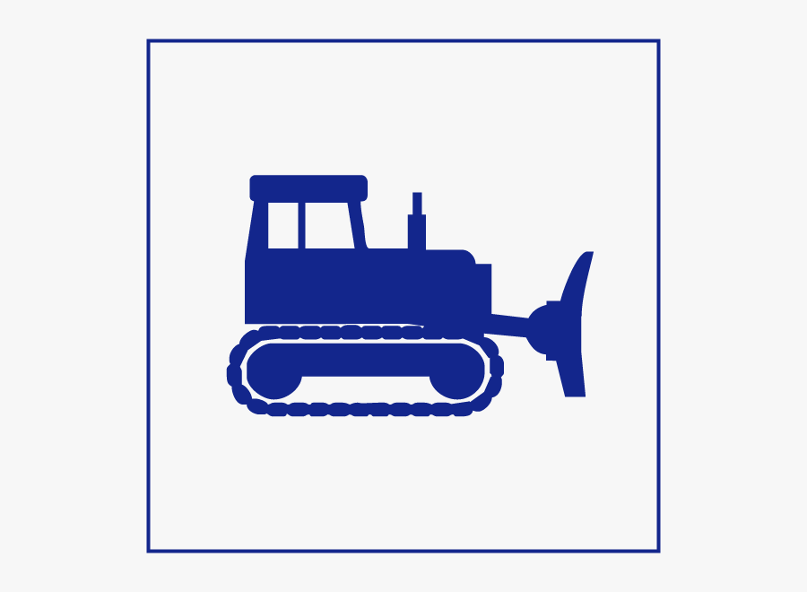 Transparent Tire Track Clipart - Machinery Icon Construction, Transparent Clipart