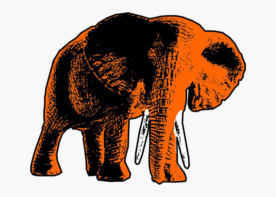 Bonobo Elephant Clipart - Indian Elephant, Transparent Clipart
