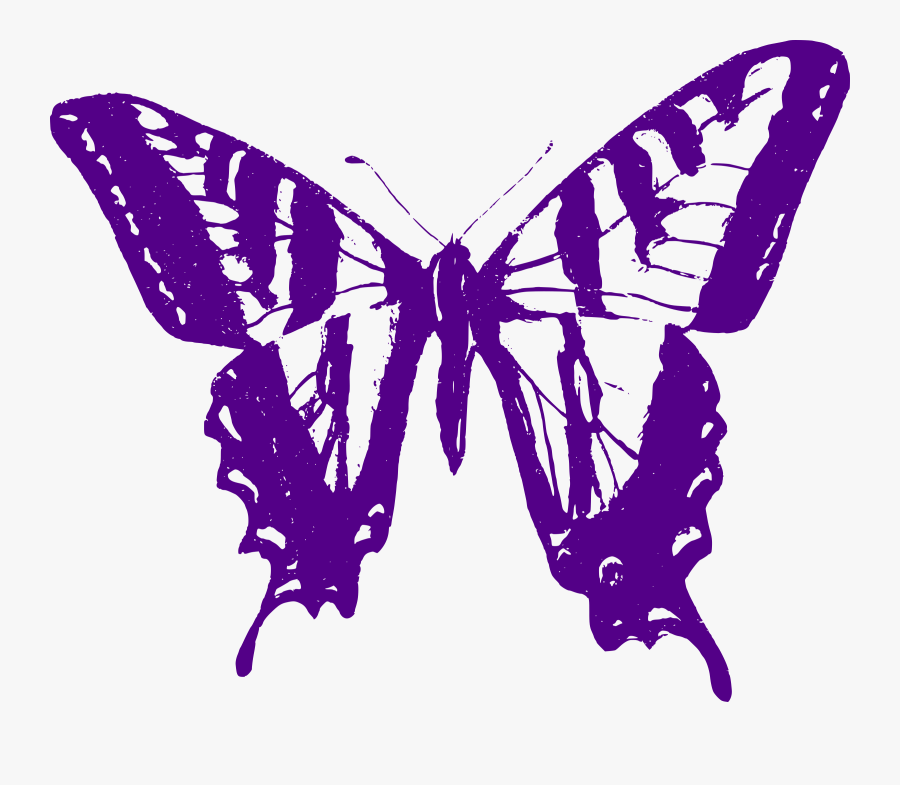 Transparent Purple Butterflies Clipart - Eastern Tiger Swallowtail Caterpillar Anatomy, Transparent Clipart