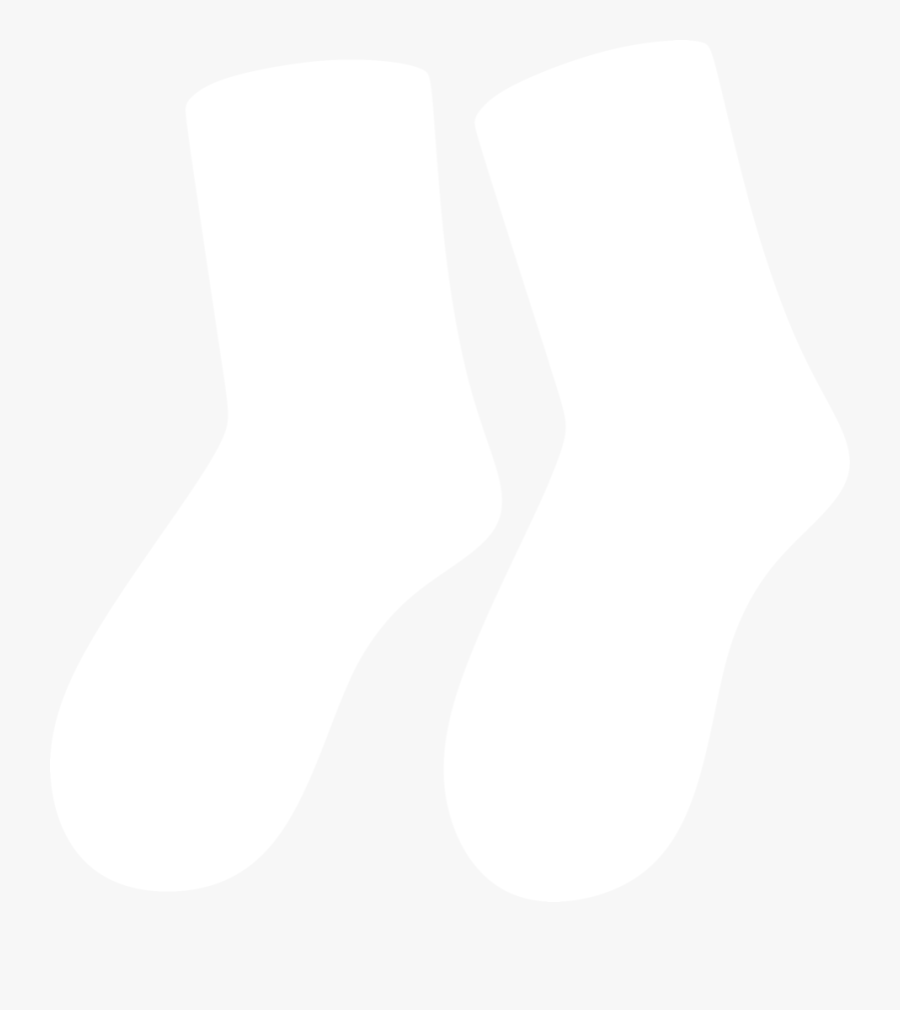 Socks Silhouette At Getdrawings - White Socks Silhouette, Transparent Clipart