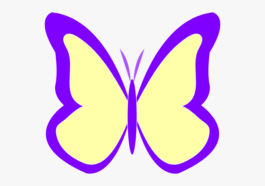 Purple Ivory Butterfly Clip Art At Clker - Butterfly, Transparent Clipart