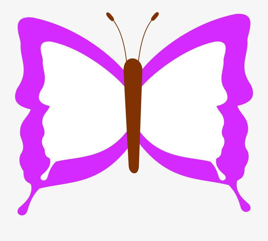 Butterfly And Flowers Clip Art, Transparent Clipart