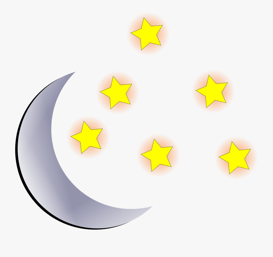 Luna Y Estrellas Dibujo Png, Transparent Clipart