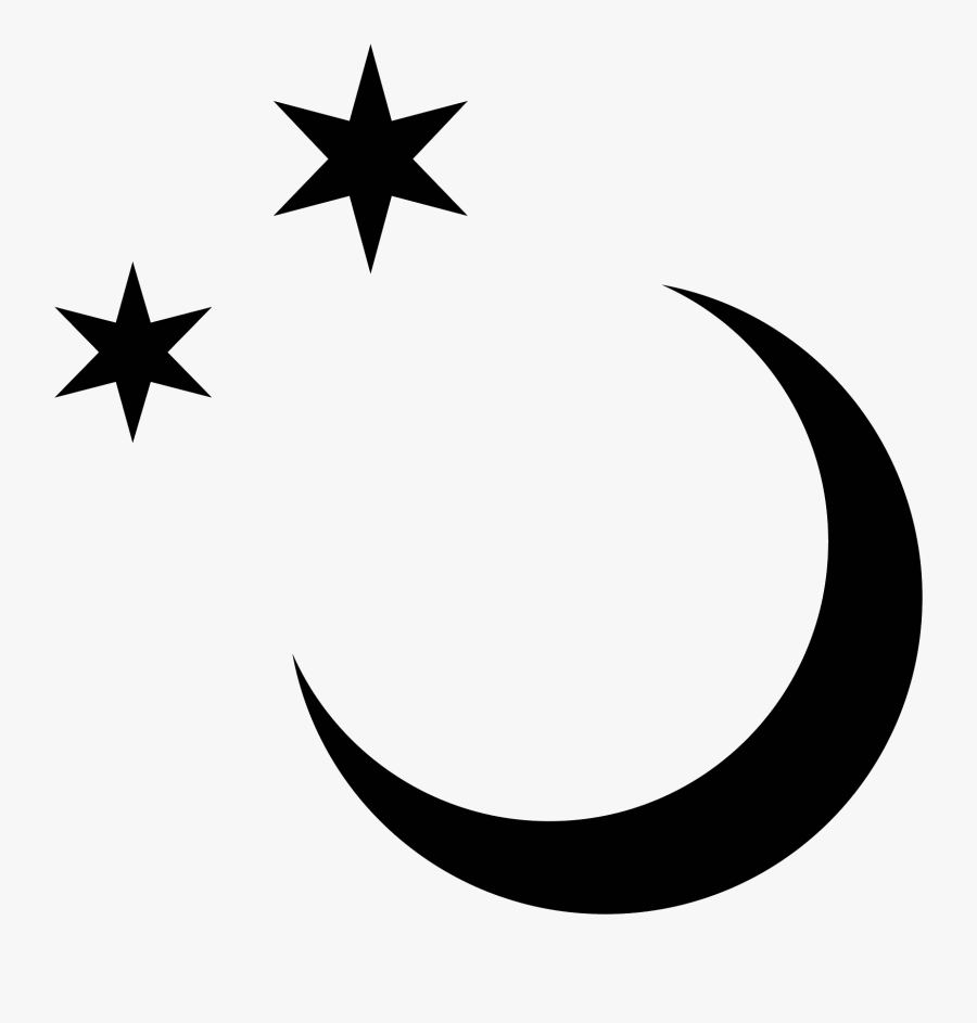 Transparent Cresent Moon Png - Black Moon To Color, Transparent Clipart
