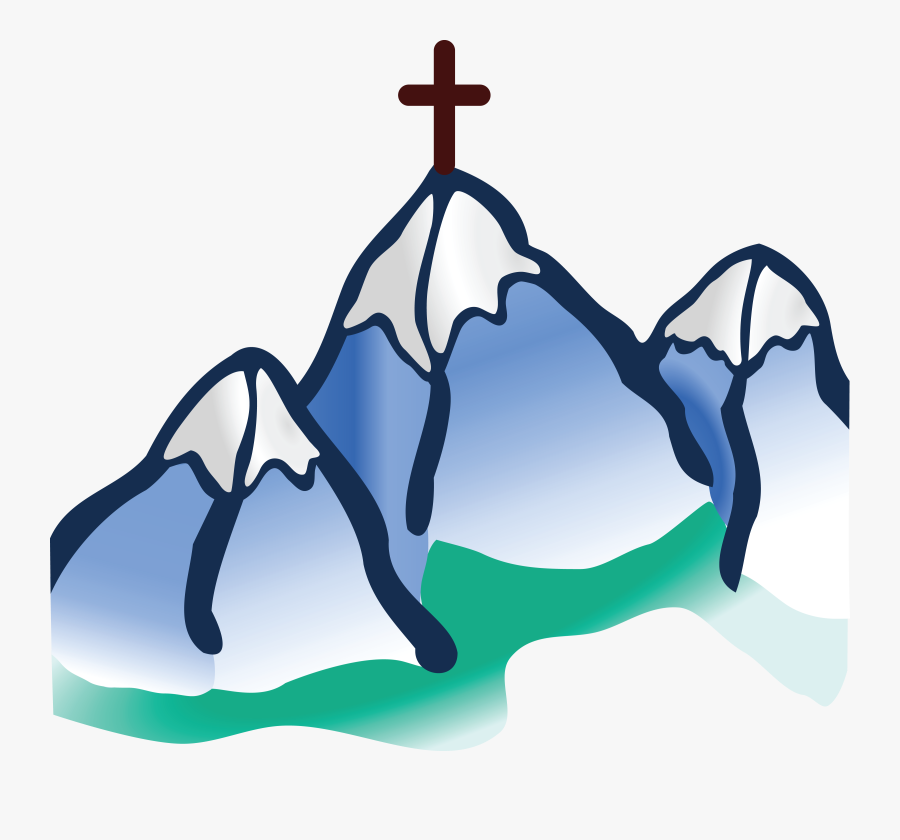 Free Clipart Of A Cross On Mountains - Mountain With Cross Clipart, Transparent Clipart