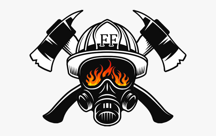 Firefighter"s Helmet Firefighting Fire Department - Firefighter Mask Logo, Transparent Clipart