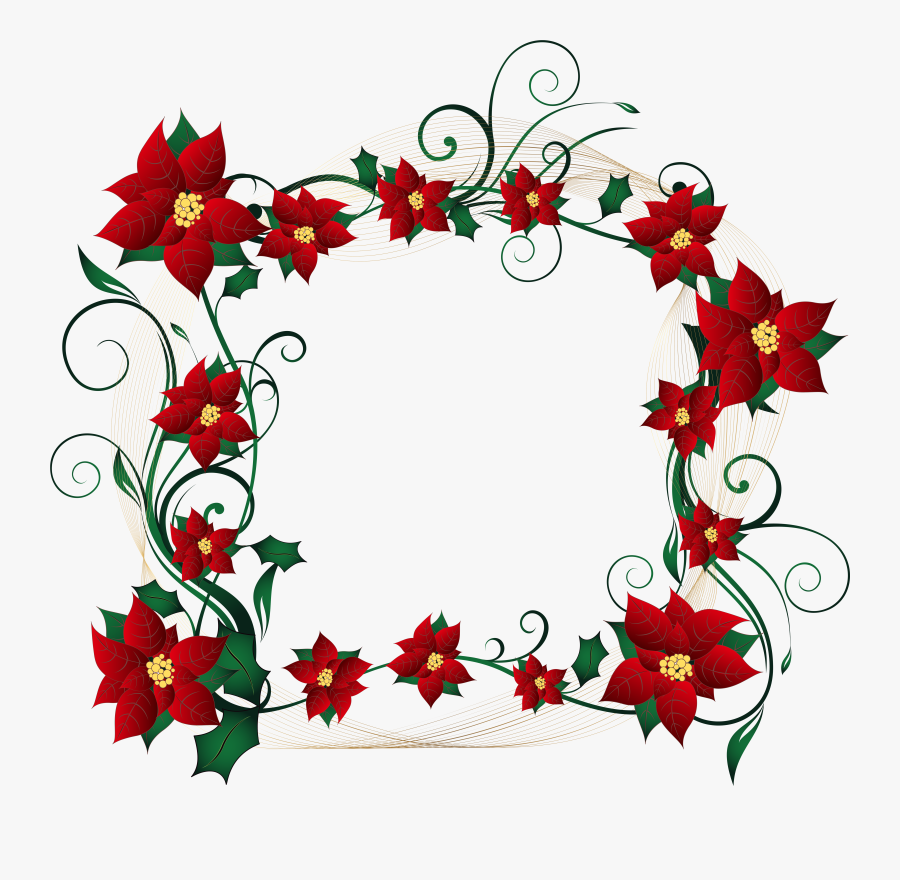 Christmas Decorative Border Transparent Png - Decorative Borders For Christmas, Transparent Clipart