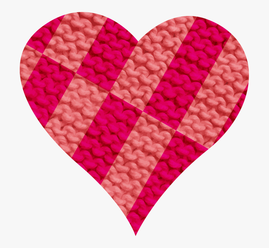 Knitting Needle Hand-sewing Needles Yarn Free Commercial - Heart, Transparent Clipart