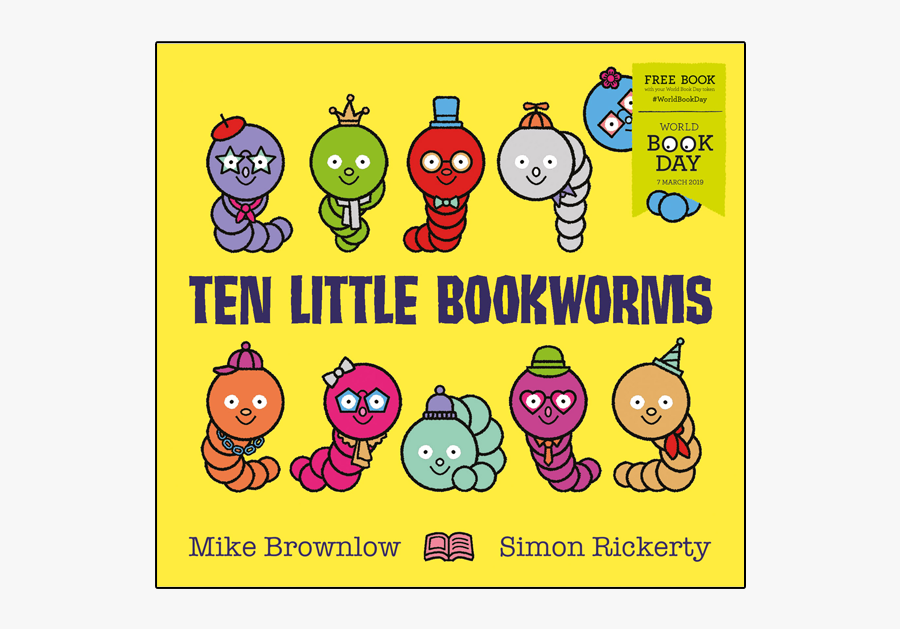 Ten Little Bookworms - World Book Day 2019 Books, Transparent Clipart