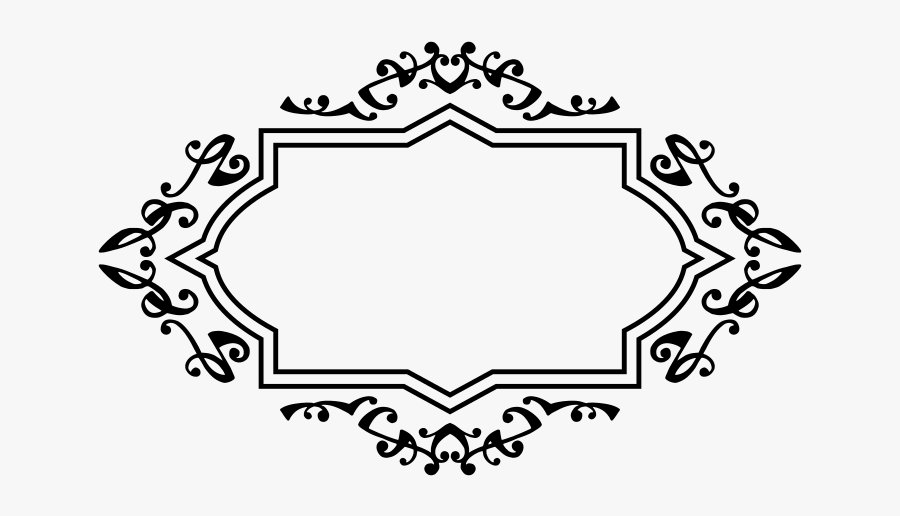 White Decorative Label Png, Transparent Clipart