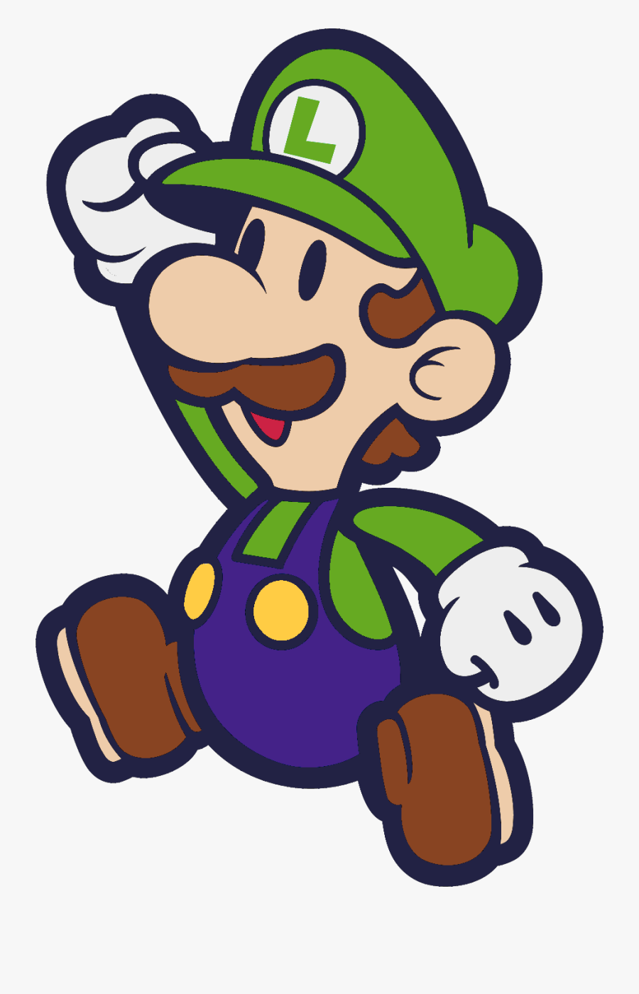 Paper Mario And The - Jumping Paper Mario And Luigi, Transparent Clipart