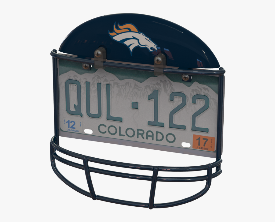 Clip Art Denver Broncos Helmet Logo - Colorado License Plate 2017, Transparent Clipart